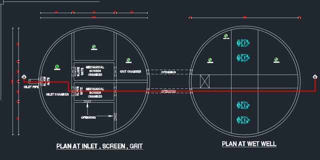 Sewage Pumping Station (SPS) Plan and Section View