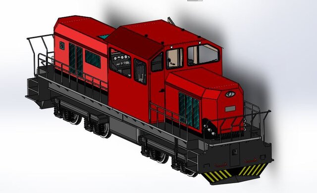 3D model of Railway Locomotive Design