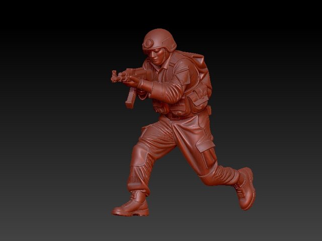 3D model of Military Soldier Character for 3D Printing