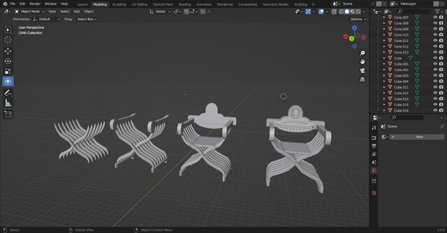 Savonarola Chair Modeling