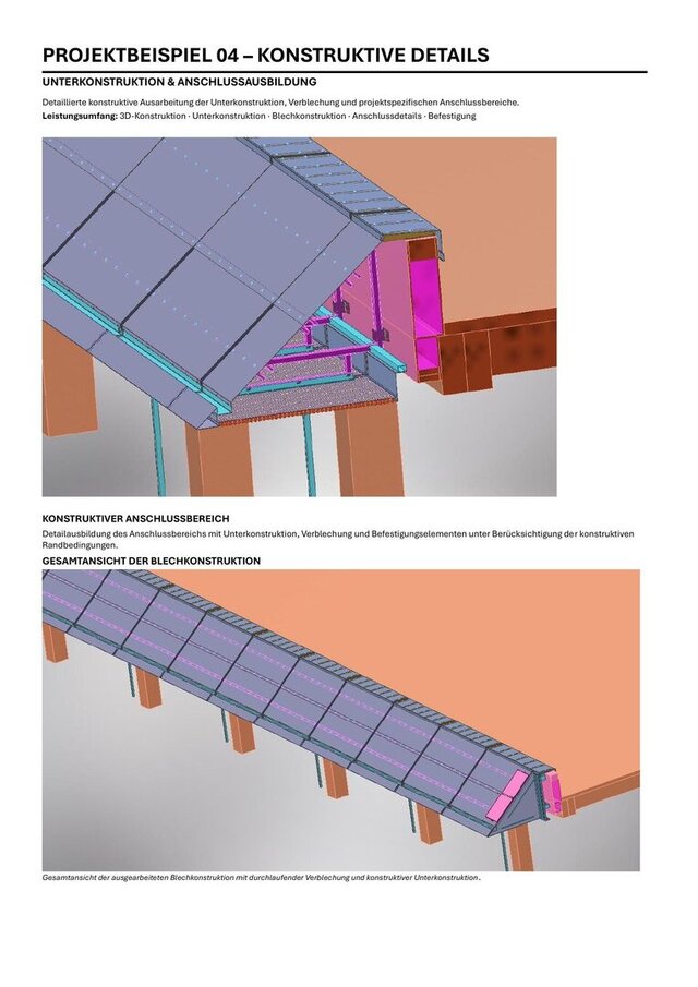 3D model of Façade Construction – 3D Modeling & Technical Drawings