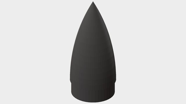 Model Rocket Nose Cone Download Free 3D Model By SamRobison Cad Crowd