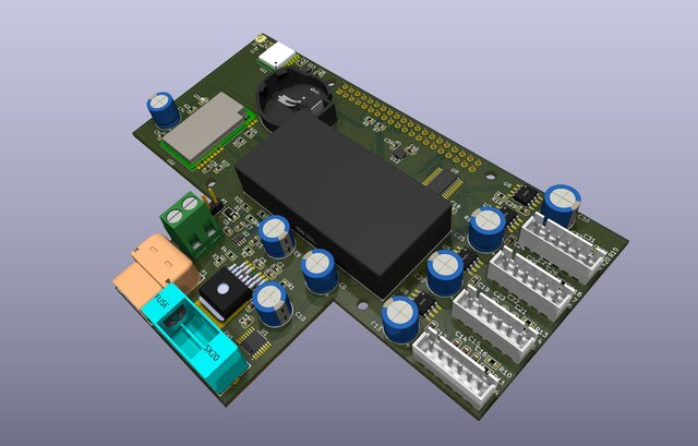 3D model of Autonomous Ground Robot — Wildlife Detection System (PCB + Embedded AI)