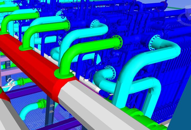 3D model of Industrial Piping Design | AutoCAD Plant 3D | Desalination Plant 3D Modeling