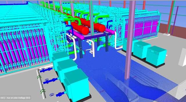 3D model of Industrial Piping Design | AutoCAD Plant 3D | Desalination Plant 3D Modeling