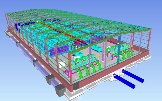 3D model of Industrial Piping Design | AutoCAD Plant 3D | Desalination Plant 3D Modeling