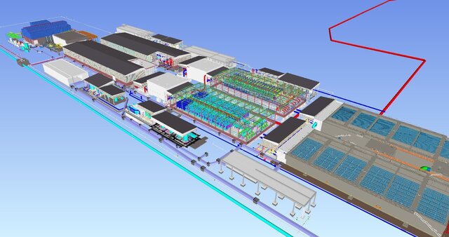 3D model of Industrial Piping Design | AutoCAD Plant 3D | Desalination Plant 3D Modeling
