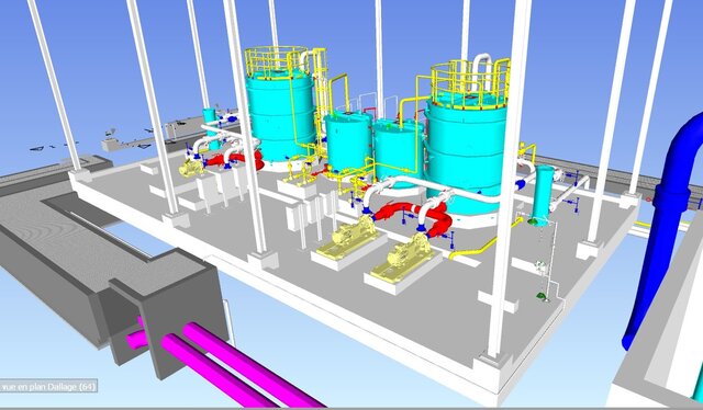3D model of Industrial Piping Design | AutoCAD Plant 3D | Desalination Plant 3D Modeling