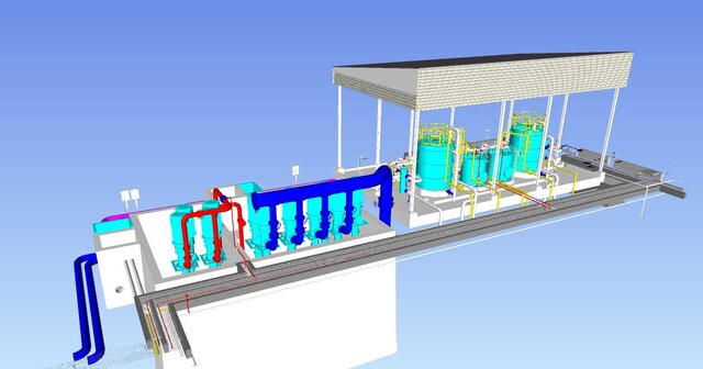 3D model of Industrial Piping Design | AutoCAD Plant 3D | Desalination Plant 3D Modeling