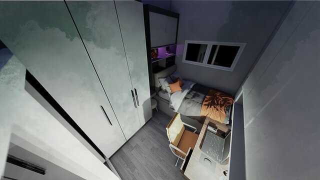 3D model of Bedroom Renovation
