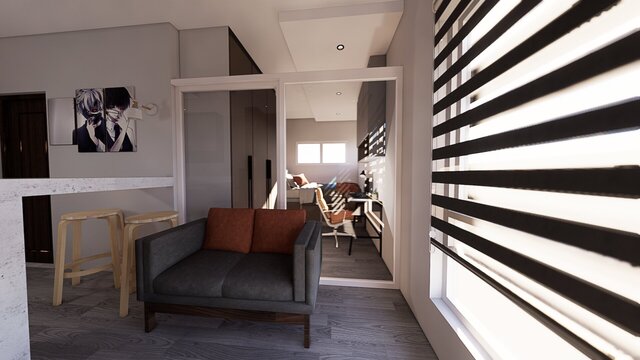 3D model of Bedroom Renovation