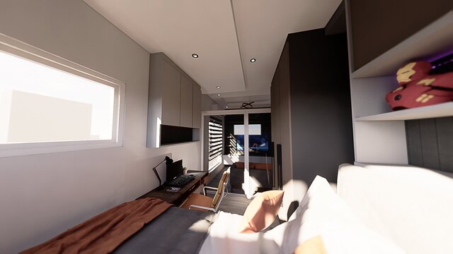 3D model of Bedroom Renovation