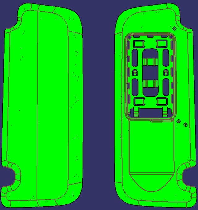 3D model of Car Sun Visor, LH & RH Injection Mold Design