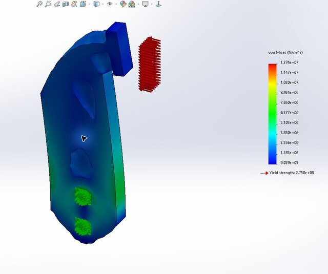 Robotic Gripper | Topology Optimization and FEA – image 2 of 3