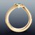 Round Emerald Bypass Ring with French-Set Diamonds in 14K Yellow Gold