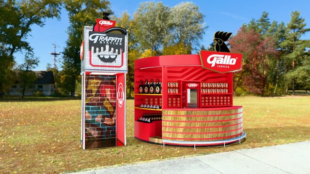 3D model of Stand Design for Cerveza Gallo at Bocao Food Fest