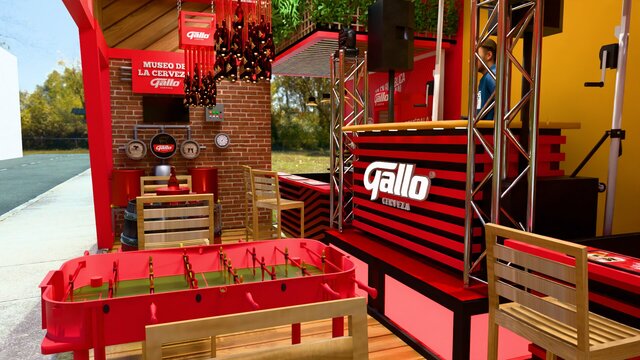 3D model of Stand Design for Cerveza Gallo at Bocao Food Fest