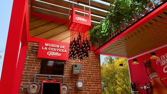 3D model of Stand Design for Cerveza Gallo at Bocao Food Fest
