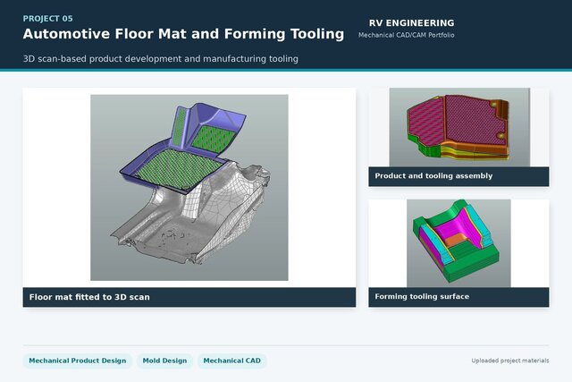 Automotive Polymer Floor Mat and Forming Tooling