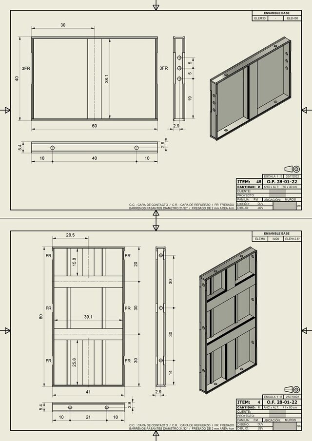 3D model of Wall Formwork Systems