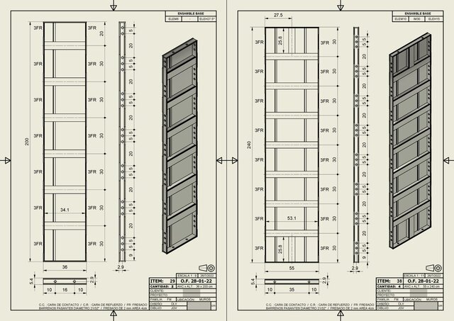 3D model of Wall Formwork Systems