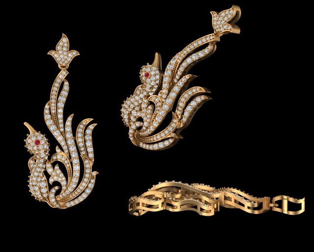 Luxury Diamond Swan Pendant – Matrix 9 Design