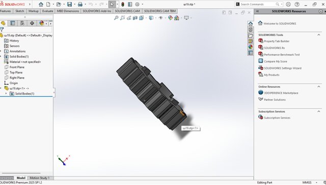 3D model of Integrated Planetary Gear System