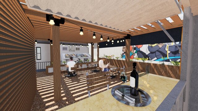 Bonito's | Bar & Cafeteria Visualization – image 3 of 7