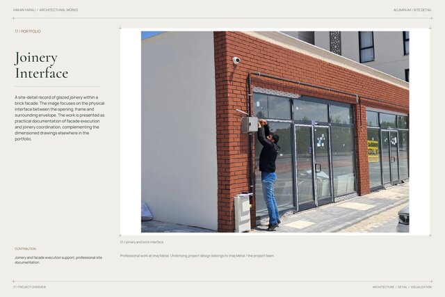 Glazed Joinery | Brick Facade Interface – image 1 of 3