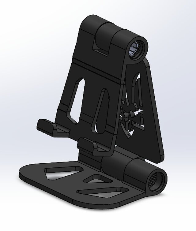 Foldable Adjustable Phone Stand – Mechanical Assembly – image 2 of 3