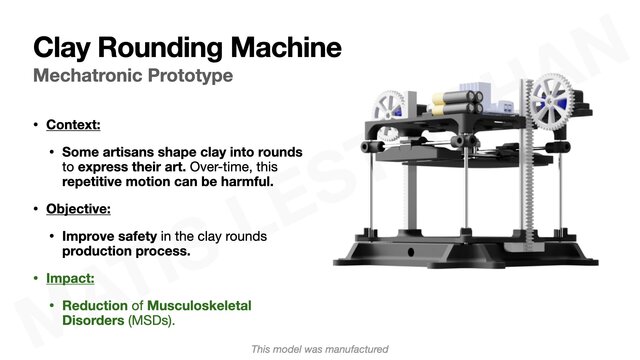 Clay Rounding Machine - Mechatronic Prototype