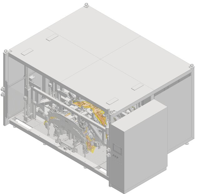 Ultrasonic welding machine for car bumper products