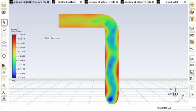 CFD erosion Analysis of pipe Elbow