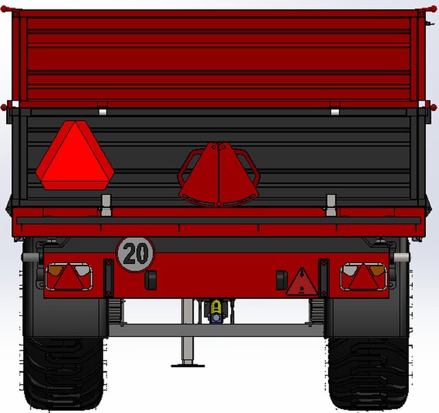 3D model of 3,5 Ton Agricultural Trailer