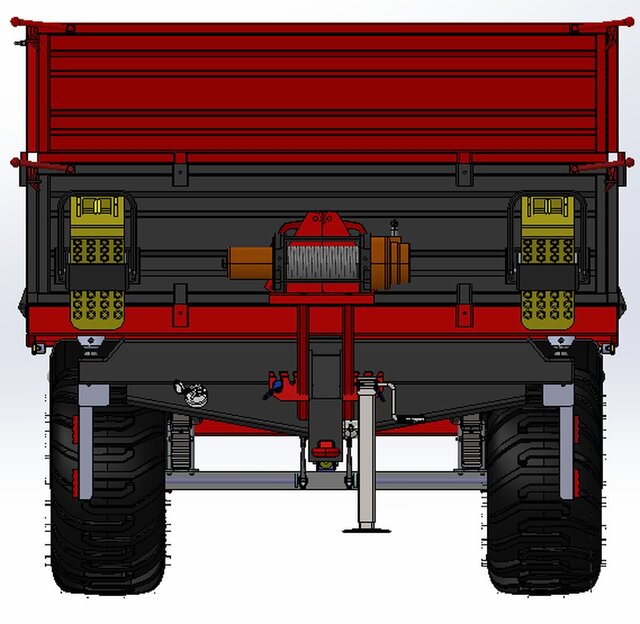 3D model of 3,5 Ton Agricultural Trailer
