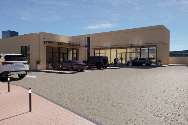 Modern Fuel Station Complex | Architectural Design & 3D Visualization