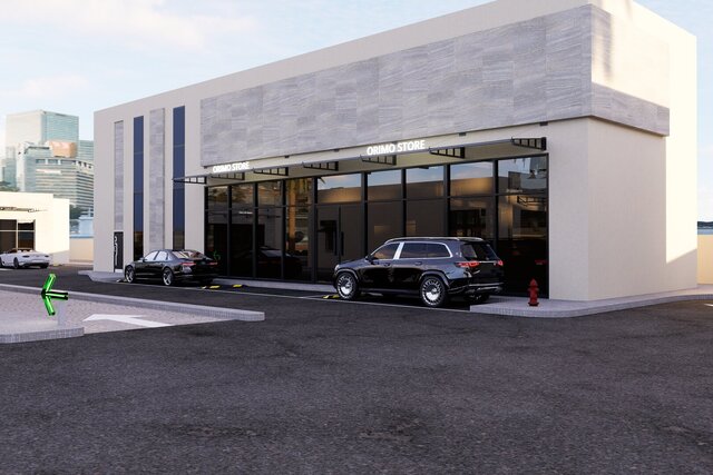 3D model of Modern Fuel Station Complex | Architectural Design & 3D Visualization
