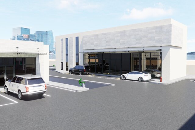 3D model of Modern Fuel Station Complex | Architectural Design & 3D Visualization