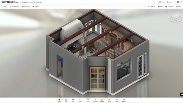 PointCloud To Revit As Built Conversion of Kitchen