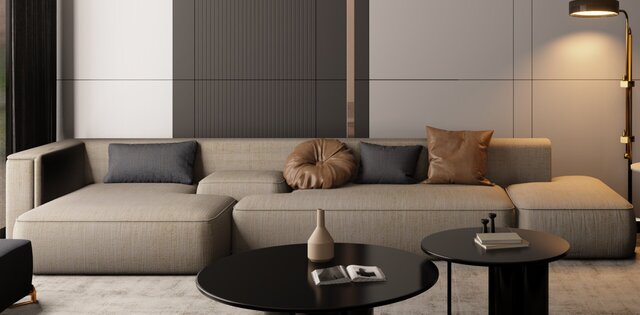 3D model of INTERIOR DESIGN LIVING ROOM