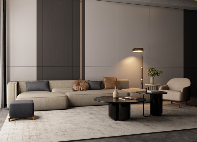 3D model of INTERIOR DESIGN LIVING ROOM