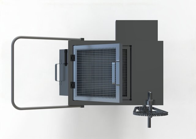 3D model of Corn roasting machine
