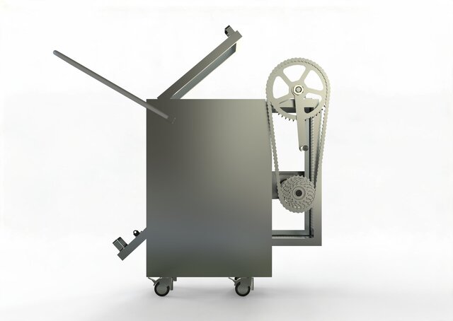 3D model of Corn roasting machine