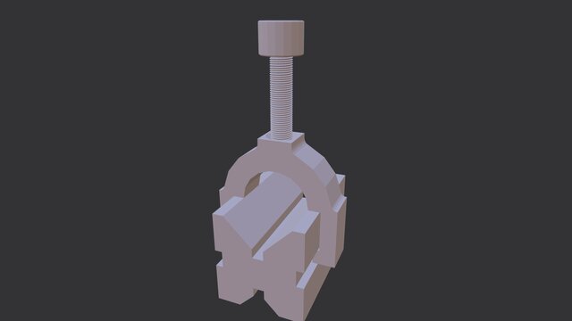 3D model of V-block assembly