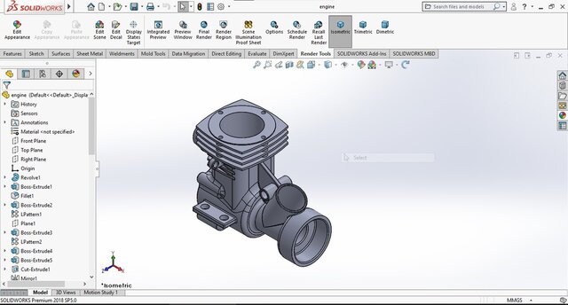 3D model of Industrial Pump Housing