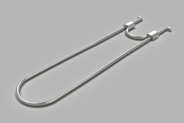 3D model of Interchangeable Kitchen Utensil Handle & Snap-Lock Mechanism