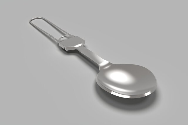 3D model of Interchangeable Kitchen Utensil Handle & Snap-Lock Mechanism