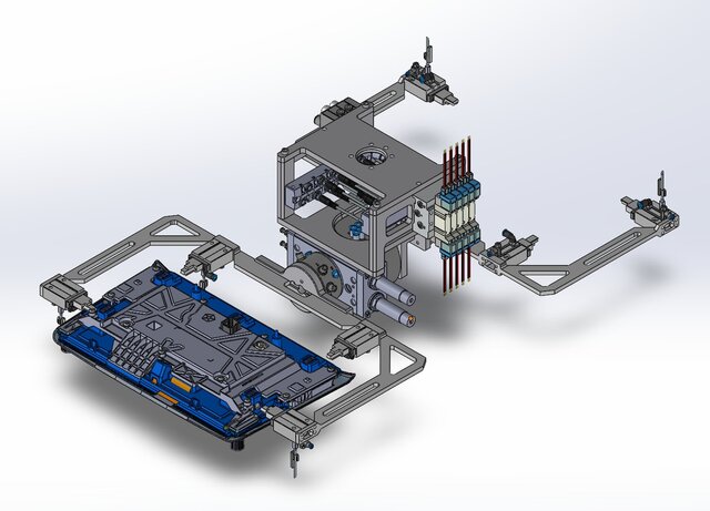 3D model of Cobot Pick & Place System for Infotainment Display Assembly