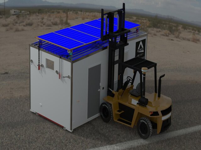 3D model of Off-Grid Solar Power System – Mechanical & CAD Design
