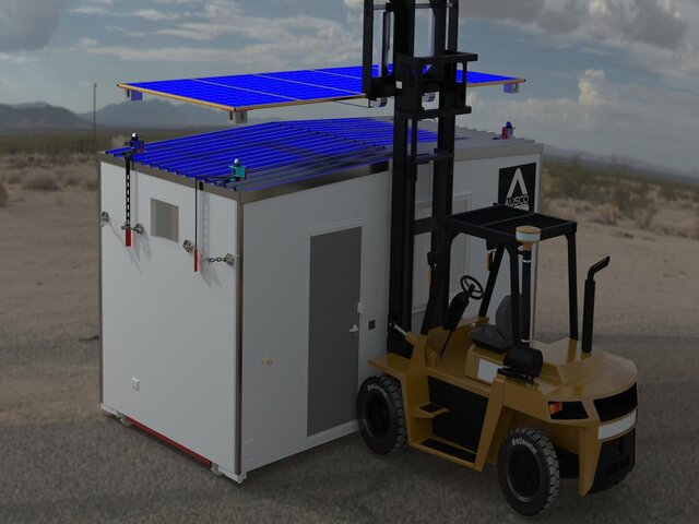 3D model of Off-Grid Solar Power System – Mechanical & CAD Design